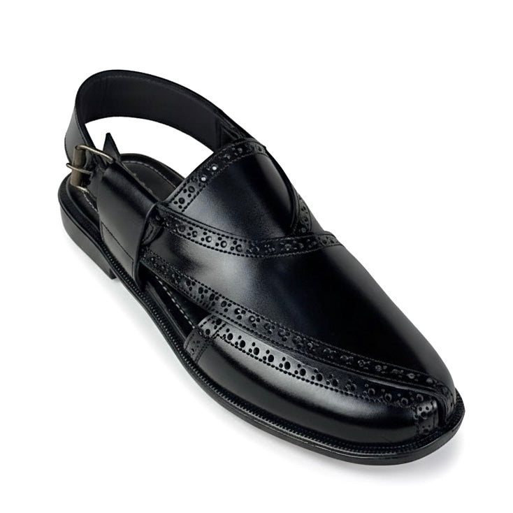 Brogue Black Peshawari - 8063