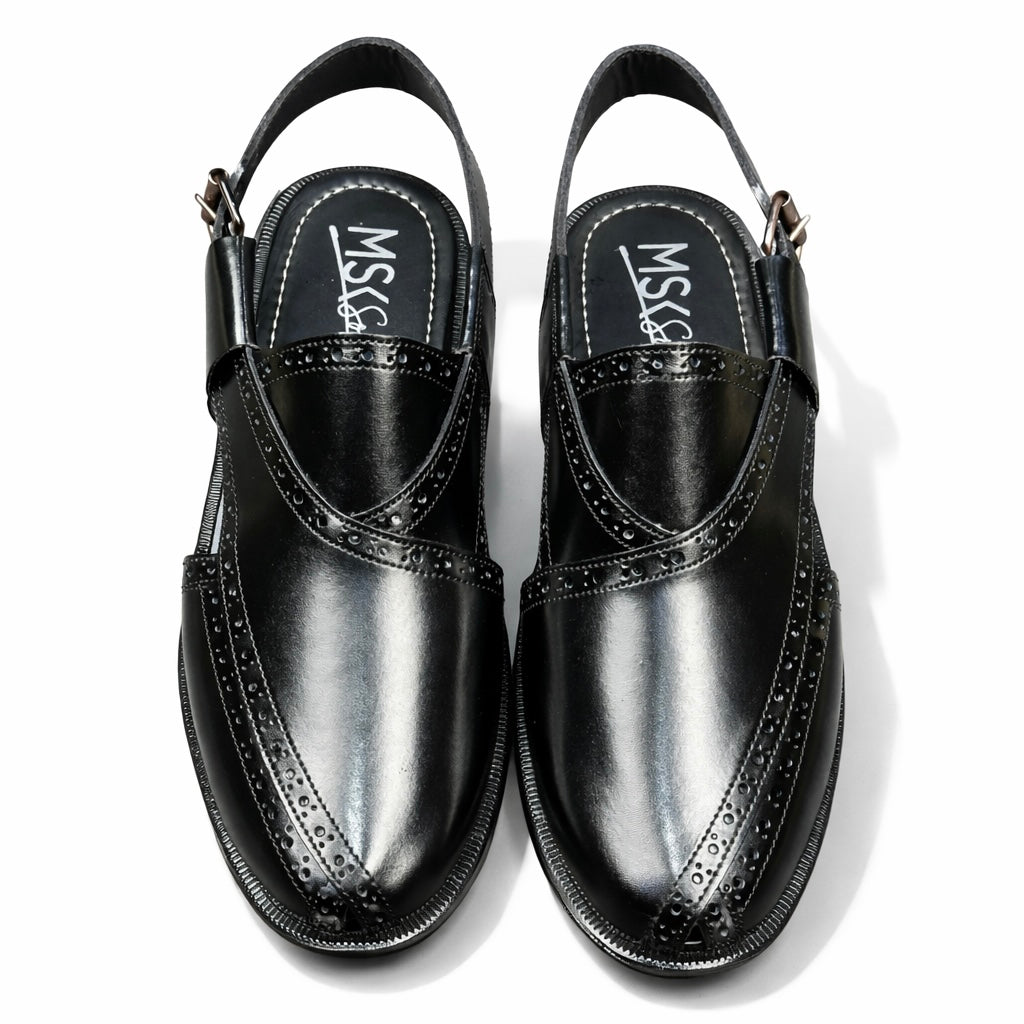 Brogue Black Peshawari - 8063