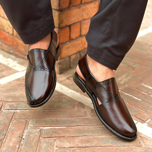 Brogue Brown Peshawari - 8060