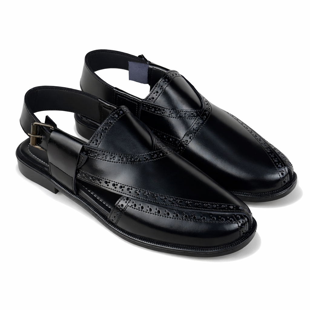 Brogue Black Peshawari - 8063