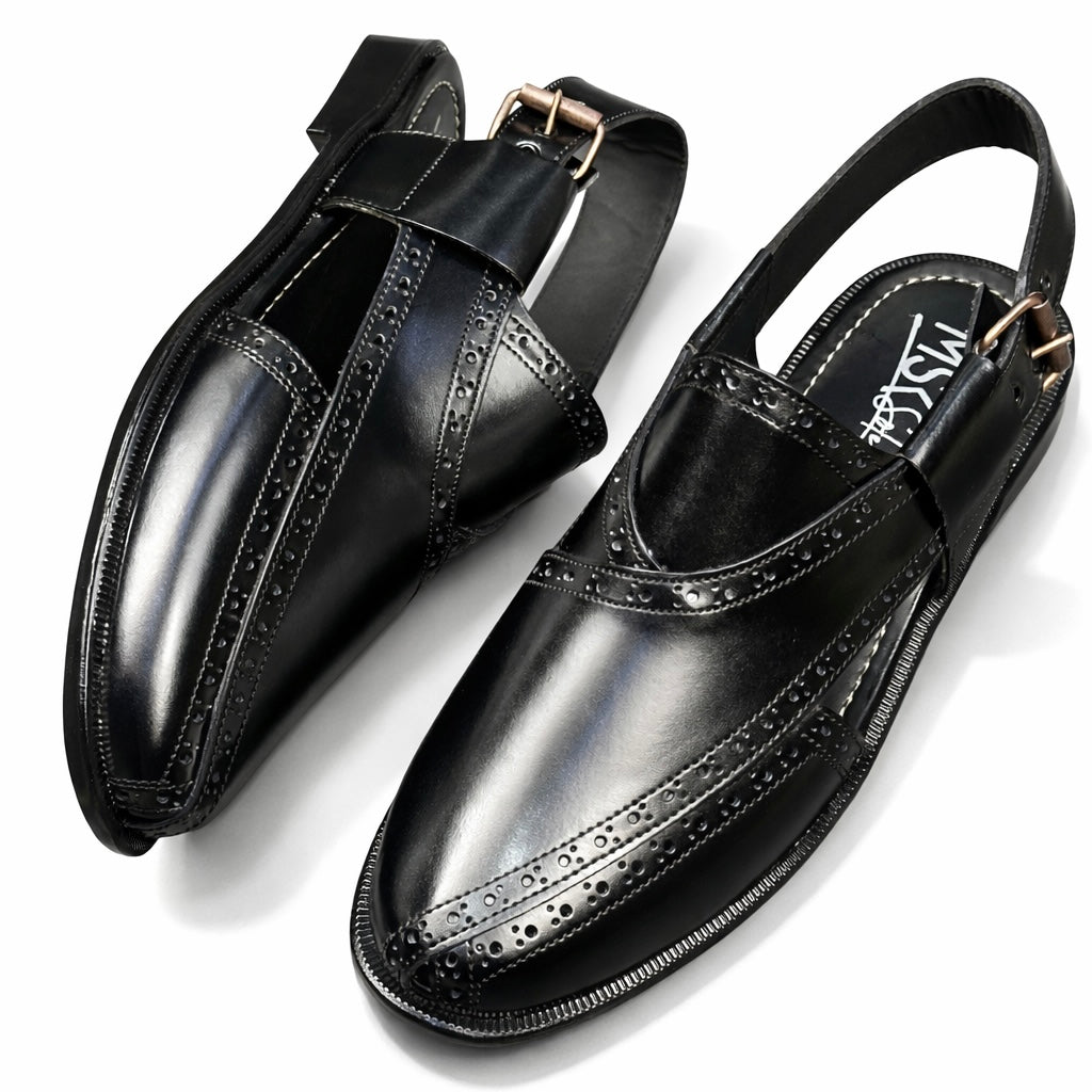 Brogue Black Peshawari - 8063