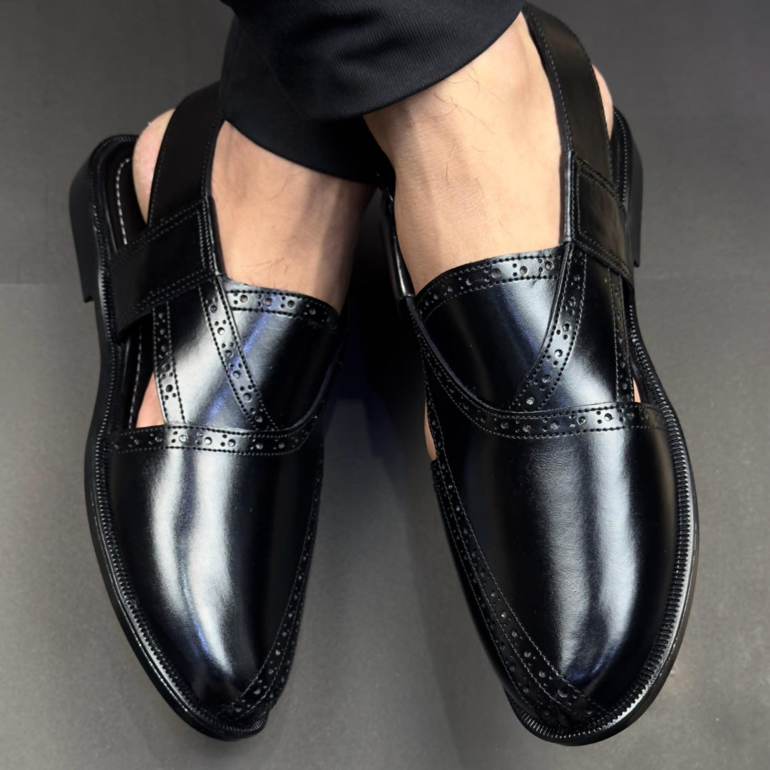 Brogue Black Peshawari - 8063